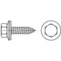 Toolcraft 1069997 Gevelschroef 6.5 mm 100 mm Buitenzeskant 88176 RVS A2 100 stuk(s)