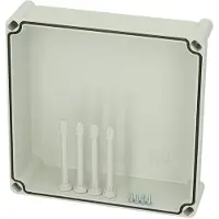 Fibox Cover, PC Grey 3730558 Universele behuizing 280 x 280 x 80 Polycarbonaat Grijs-wit (RAL 7035) 1 stuk(s)