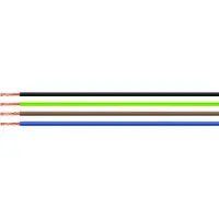 HELU 26590-1000 Enkele ader H05V-K 1 x 0.50 mm² Zwart 1000 m