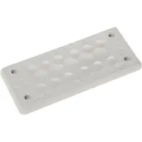 Trelleborg MH-16 F 17-1 LIGHT GREY UL94 V-0 IP65 TPE Screw Doorvoerplaat TPE Grijs 1 stuk(s)