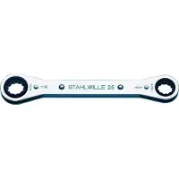 Stahlwille 41562022 25AN 5/16 X 11/32 RATSCHENRINGSCHLUESSEL Dubbele ringsleutelratelset Sleutelbreedte (inch) 5/16 - 11/32