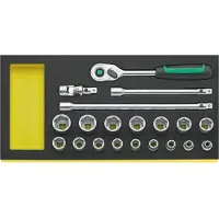 Stahlwille TCS 3/8 ZOLL 456/16/4 MF QR 96830371 Dopsleutelset