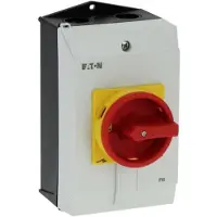 Eaton P1-40/I2H/SVB AAN/UIT-schakelaar Met NOT-AUS schakelaar, Vergrendelbaar 40 A 690 V 1 x 90 ° Grijs, Zwart, Rood, Geel 1 stuk(s)