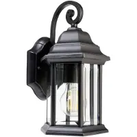 Deko-light Saiph 341244 Wandlamp E27 Zwart, Doorschijnend