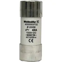 Weidmuller 4000003732 FUSE WSFL 22X58 40A 1K5V GPV Buiszekering Inhoud 10 stuk(s)