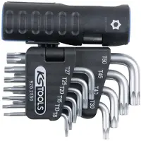 Ks Tools 920.2550 TX Haakse schroevendraaierset TB 8, TB 10, TB 15, TB 20, TB 25, TB 27, TB 30, TB 40, TB 45, TB 50 10-delig