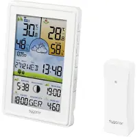 Sygonix SY-5509564 Digitaal weerstation. Voorspelling voor 12 tot 24 uur. Aantal sensoren: maximaal 3 stuks.