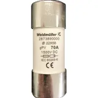 Weidmuller 2873890000 FUSE WSFL 22X58 70A 1K5V GPV Buiszekering Inhoud 10 stuk(s)