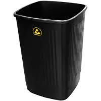 BJZ A-34058 Prullenbak ESD 50 l (b x h x d) 36 x 51 x 36 cm Kunststof Zwart 1 stuk(s)