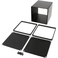 Hammond Electronics 1455NS1201BK Universele behuizing 120 x 103 x 103 Aluminium Geëxtrudeerd Zwart 1 stuk(s)