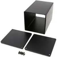 Hammond Electronics 1455NS1602BK Universele behuizing 160 x 103 x 103 Aluminium Geëxtrudeerd Zwart 1 stuk(s)