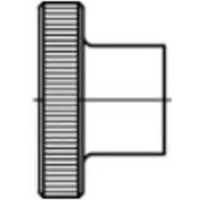 Toolcraft 107567 Kartelmoeren M3 DIN 466 Staal 100 stuk(s)