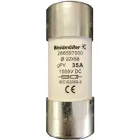 Weidmuller 2865970000 FUSE WSFL 22X58 35A 1K5V GPV Buiszekering Inhoud 10 stuk(s)