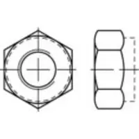 Toolcraft TO-5440272 Zeskantmoeren M16 Staal Galvanisch verzinkt 50 stuk(s)