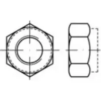 Toolcraft TO-5440287 Zeskantmoeren M10 Staal Galvanisch verzinkt 100 stuk(s)