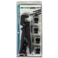 Phoenix Contact CRIMPFOX-M SET 1212093 Perstangset 5-delig Geïsoleerde kabelschoenen, Ongeïsoleerde buiskabelschoenen, Adereindhulzen 0.25 tot 25 mm² Incl.