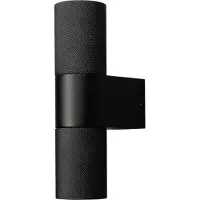 Konstsmide Wandlamp buiten Temi, dimbaar, zwart, Aluminium, Modern, Wandlamp buiten