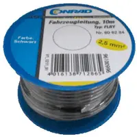 Conrad Components 606284 Voertuigkabel FLRY-B 1 x 2.50 mm² Zwart 10 m