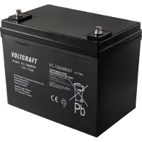 Voltcraft VC-12668697 Loodaccu 12 V 75 Ah Loodvlies (AGM) (b x h x d) 258 x 206 x 166 mm Onderhoudsvrij, Geringe zelfontlading