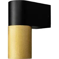 Konstsmide Wandspot down temi 7W goud en zwart