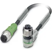 Phoenix Contact 1546592 Sensor/actuator connector, geassembleerd M12 Aantal polen (sensoren): 3 Stekker, recht, Bus, haaks 2.00 m 1 stuk(s)
