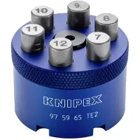 Knipex 97 59 65 TE2 Contactschacht Gedraaide contacten 0.14 tot 6 mm²