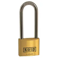 Kasp K12550L80A1 Hangslot 50 mm Gelijksluitend Goud-geel Sleutelslot