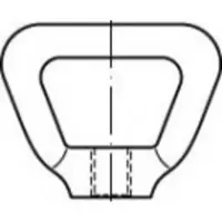 Toolcraft TO-5454801 Kooimoeren M12 80704 Messing 10 stuk(s)