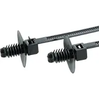 Hellermanntyton 150-55500 REL30SDP6-PA66-BK Kabelbinder 170 mm 5 mm Zwart Met lamellenvoet, Hersluitbaar 500 stuk(s)