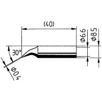 Ersa 0842ID Soldeerpunt Potloodvorm, Ersadur Grootte soldeerpunt 0.4 mm Inhoud: 1 stuk(s)