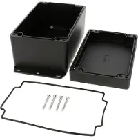 Hammond Electronics 1550Z117FBK Universele behuizing 160 x 100 x 81 Aluminium spuitgietwerk Zwart 1 stuk(s)