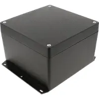 Hammond Electronics 1550Z139FBK Universele behuizing 160 x 160 x 102 Aluminium spuitgietwerk Zwart 1 stuk(s)