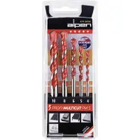 ALPEN-MAYKESTAG Borenset Profi Multicut 5-delig 4,5,6,8,10mm rond