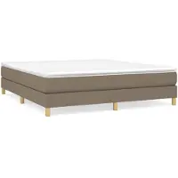 vidaXL Boxspringbedframe, taupe, 180x200 cm, gestoffeerd