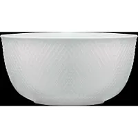 Lyngby Porcelæn - Rhombe Wit Serveerschaal - Ø22 cm