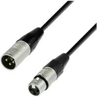 Adam hall 4 STAR DMF 0500 DMX XLR Verbindingskabel [1x XLR-stekker 3-polig - 1x XLR-bus 3-polig] 5 m Zwart