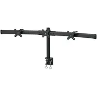 Speaka Professional SP-1664324 Tafelbeugel voor monitor Aantal monteerbare displays: 3 Display(s) 33,0 cm (13) - 61 cm (24) Zwart In hoogte verstelbaar,