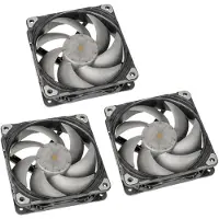 Phanteks PH-F120T30_BG_3P PC-ventilator Zwart (b x h x d) 120 x 120 x 30 mm