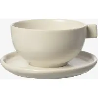 ERNST theekop met schotel 7,5 cm Wit zand