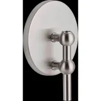 STOFF Nagel Nagel Wandkandelaar Geborsteld Chroom - Kaarshouders Zinklegering Brushed Chrome - 9164