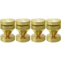 Dynavox 100818, 4 stuks, messing, 2,5 cm, 400 gram