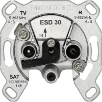 Kathrein ESD 30 Antenna socket SAT, TV, FM Flush mount