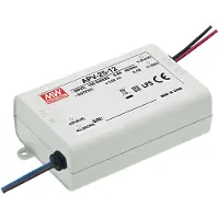 MEAN WELL APV-25-12 LED-transformator Constante spanning 25 W 0 - 2.1 A 12 V/DC Niet dimbaar, Overbelastingsbescherming 1 stuk(s)
