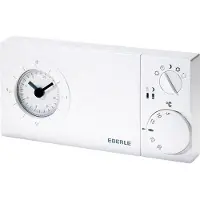 Eberle Easy Ruimteklokthermostaat H8xB16xD3.6cm Wit