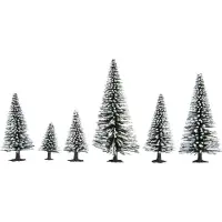 Noch Hobby 26828 Set bomen Besneeuwde zilverspar 50 tot 140 mm Sneeuwwit 25 stuk(s)