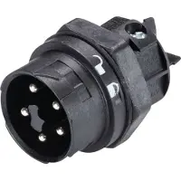 Wieland Electric 46.052.5053.1 Ronde connector Stekker, inbouw Totaal aantal polen: 4 + PE Serie (ronde connectoren): RST MINI 1 stuk(s)