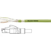 HELU 806623 RJ45 Netwerkkabel, patchkabel CAT 6A S/FTP 10.00 m Groen PUR-mantel, Afscherming gevlochten, Folie afscherming, Flexibele binnenader 1 stuk(s)