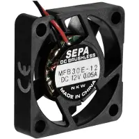 SEPA MFB30E12 Axiaalventilator 12 V/DC 4.0 m³/h (l x b x h) 30 x 30 x 6.5 mm