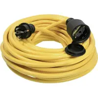 As Schwabe 60342 Stroom Verlengkabel 16 A Geel 15.00 m AT-N07V3V3-F 3G 2,5 mm²