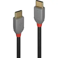 Lindy 36872 USB 2.0 kabel, Type C/C, Anthra Line, mannelijk/mannelijk, 2 meter